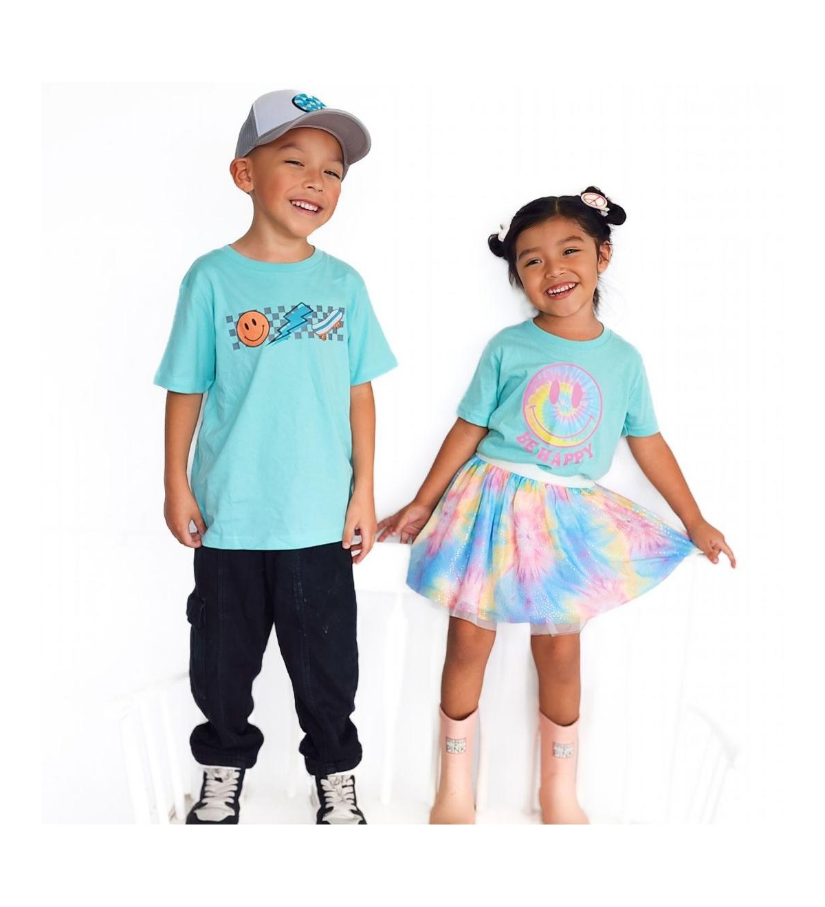 Sweet Wink Little and Big Boys Happy Skater Dude Short Sleeve T-Shirt