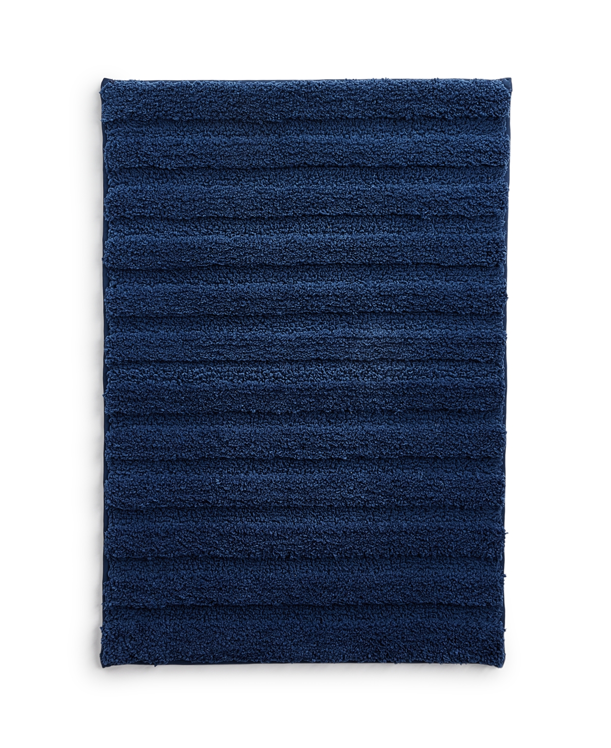 Charter Club Signature Bath Rug, 17" X 24", Exclusively At Macy's In Navy