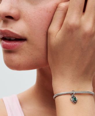 Sterling Silver Birthday Circle Stone Dangle Charm