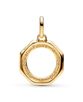 14K Gold-Plated Rainbow medallion Charm
