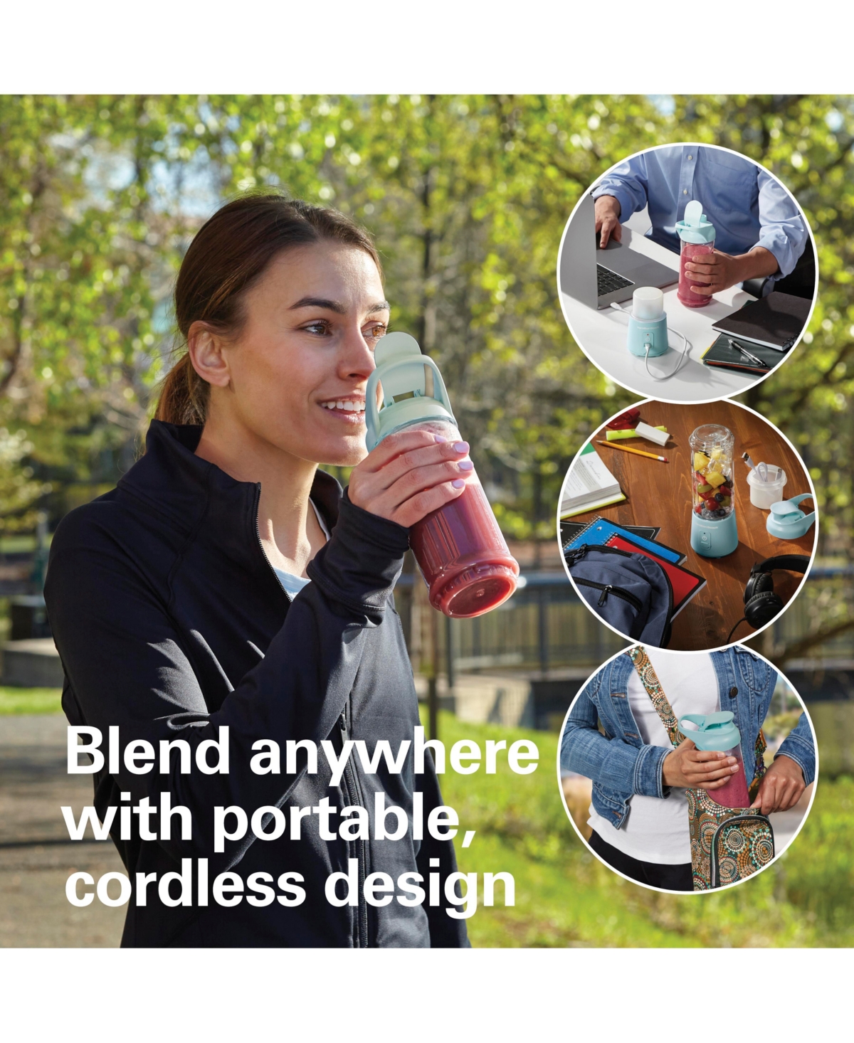 Hamilton Beach Blend Now Portable Cordless Blender In Green