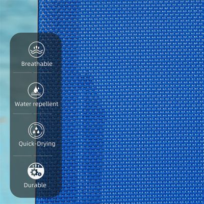 Streamdale Blue Outdoor Chaise Lounge Set - 3 piece