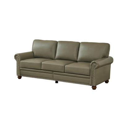 Classic Living Room Nails Sofa Faux Leather