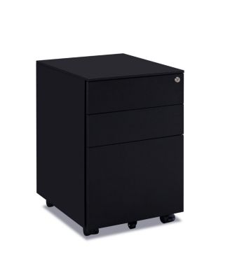 Simplie Fun Steel File Cabinet with Lock and Wheels for Legal/Letter ...