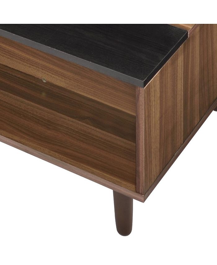 Simplie Fun Avala Coffee Table with Lift Top, Walnut Black Macy's