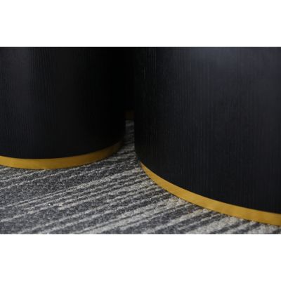 Round Coffee Table Side Table For Living Room Fully Assembled