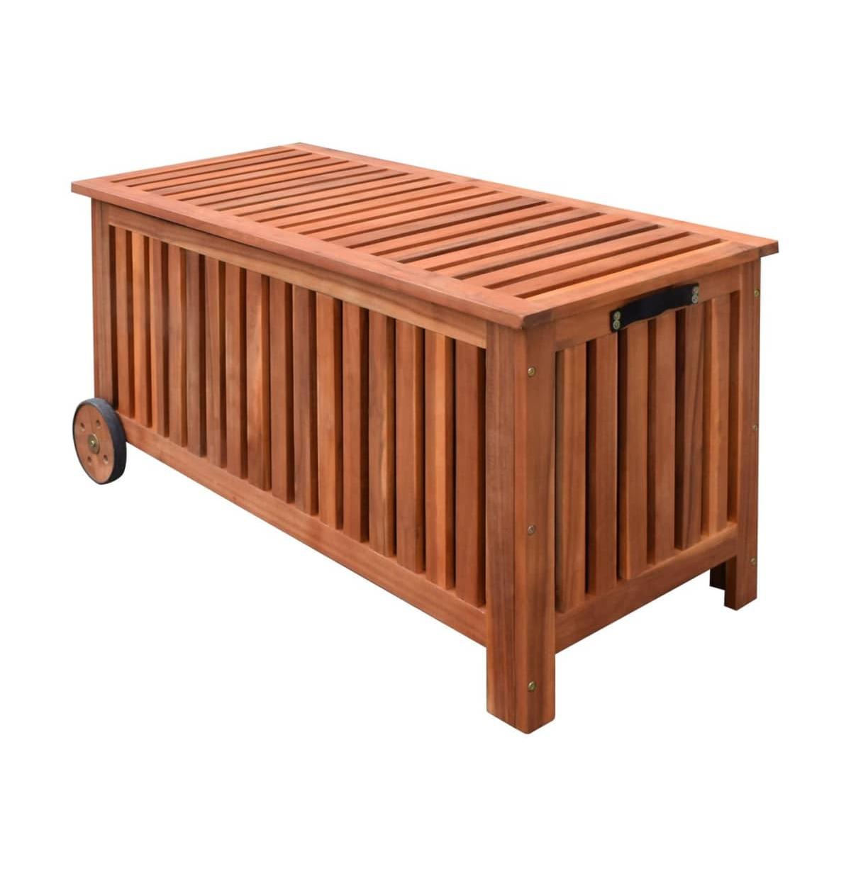 Patio Storage Box 46"x20"x23" Wood - Brown