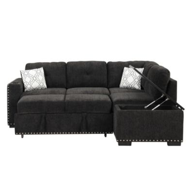 Streamdale 83.8" Reversible Pull-Out Sofa Bed Sectional