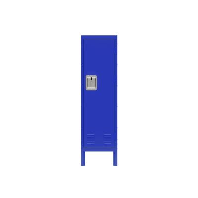 Retro-Style Metal Locker in Blue for Various Spaces