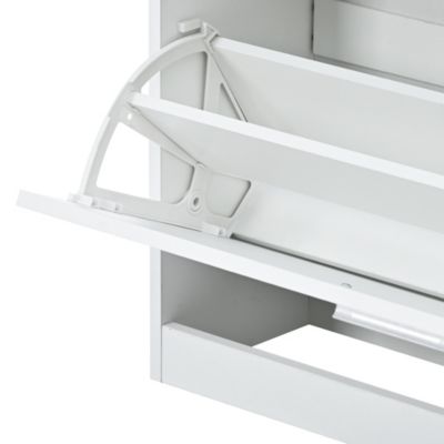 Streamdale Slim Entryway Organizer with Shoe Storage and LED Light