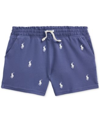 Polo Ralph Lauren - Big Girls Stretch Colorblocked Logo-Print Mesh Shorts