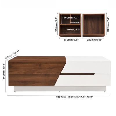 Extendable Coffee Table with Storage