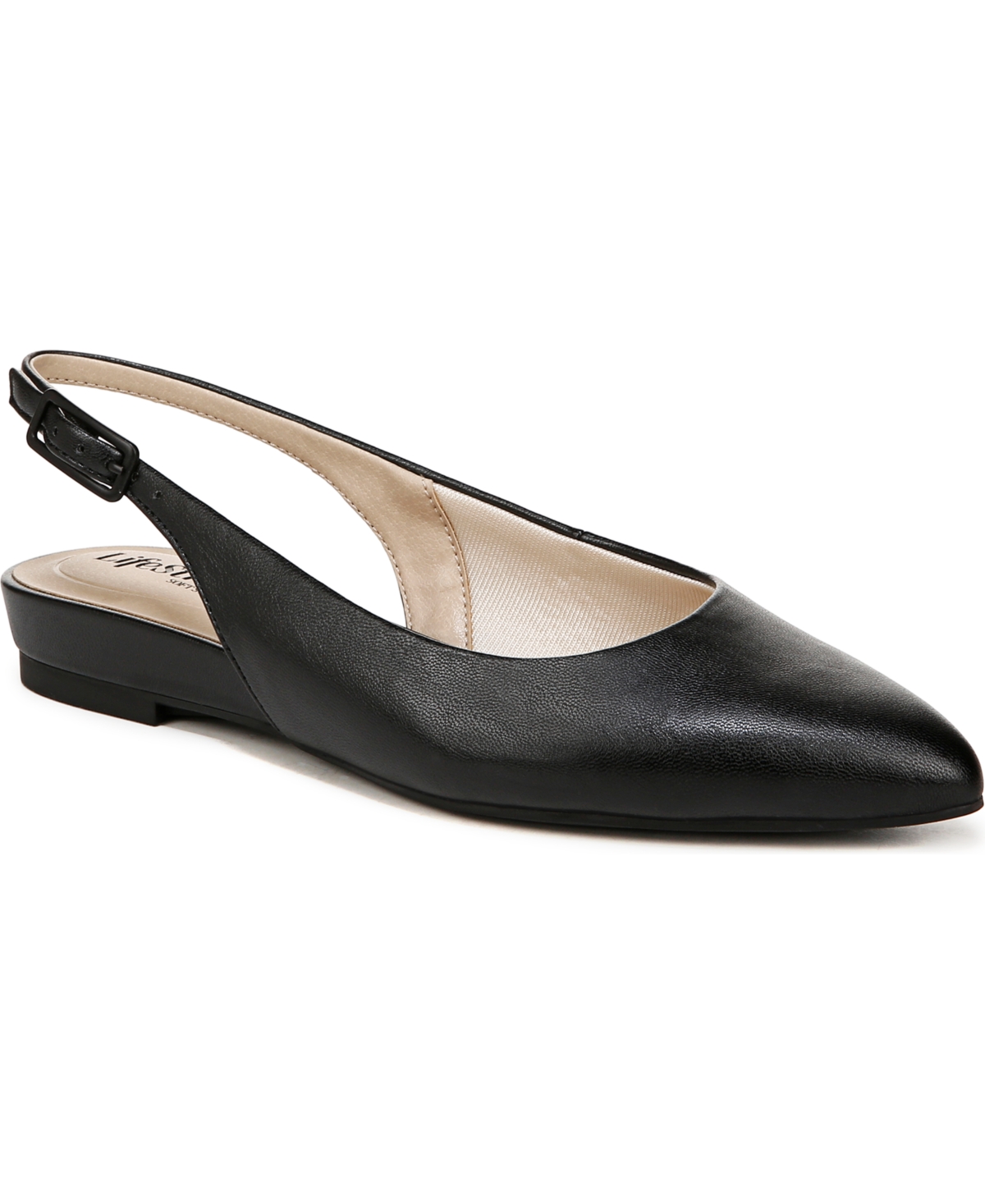 LIFESTRIDE WOMEN'S PERCY POINTED TOE SLINGBACK FLATS 