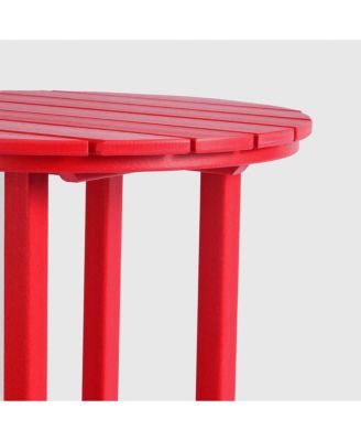 Outdoor Patio Bar Height Table and Bar Stool 3-Piece Dining Set