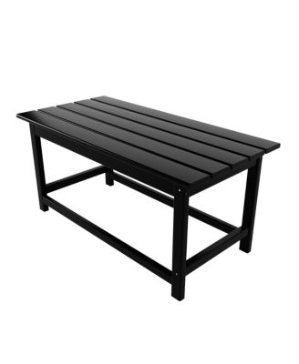 7 Piece Set Outdoor Folding Adirondack Chairs with Coffee Table Side Table