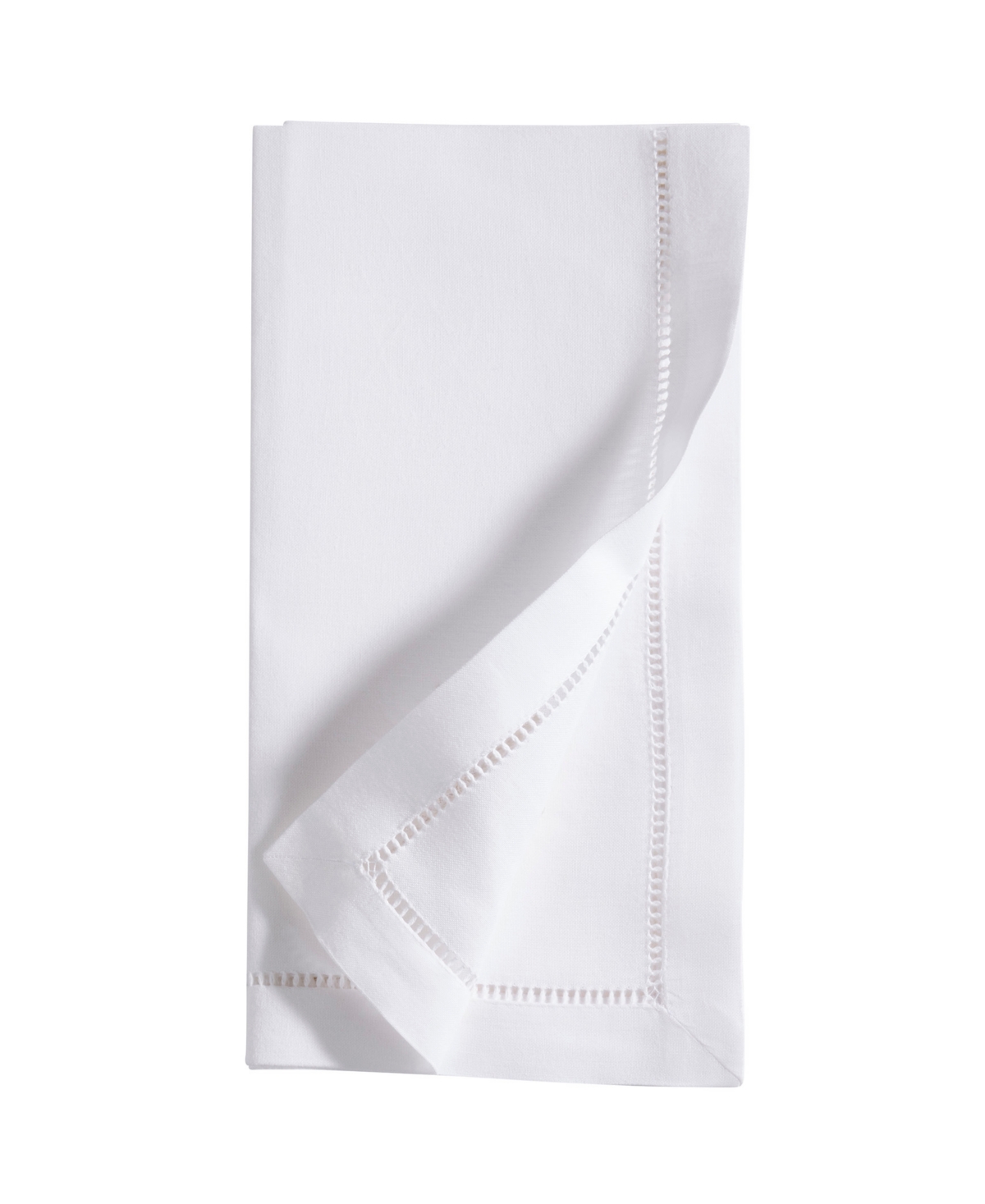 Saro Lifestyle Merry And Bright Ornament Embroidered Napkin Set Of 6, 20"x20" In White