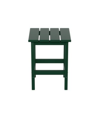 7 Piece Set Outdoor Folding Adirondack Chairs with Coffee Table Side Table