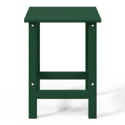 3 Piece set Outdoor Patio Poly Adirondack rocking chairs with side table