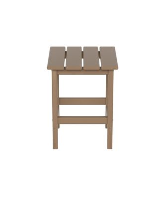 7 Piece Set Outdoor Folding Adirondack Chairs with Coffee Table Side Table