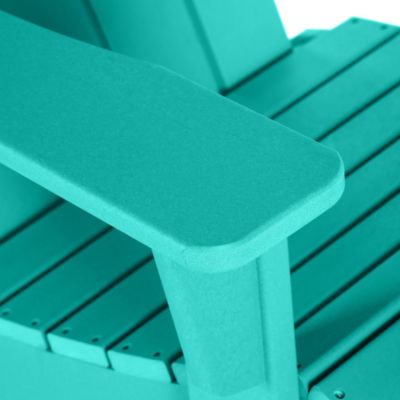 3 Piece set Outdoor Patio Poly Adirondack rocking chairs with side table