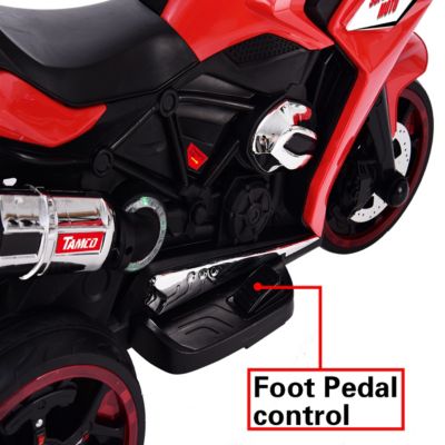 12V Kids Electric Motorcycle with Three Lighting Wheels