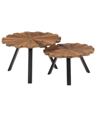 Coffee Tables 2 pcs Solid Reclaimed Wood
