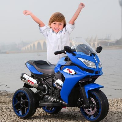 Streamdale Kids Electric Motorcycle with Three Lighting Wheels