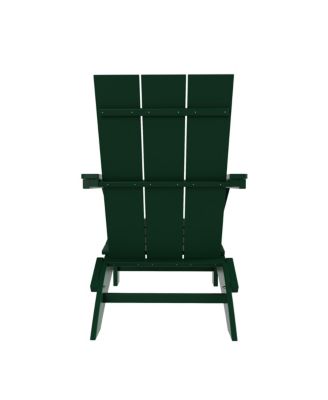 Modern Outdoor Folding Adirondack Chair (Set of 4)