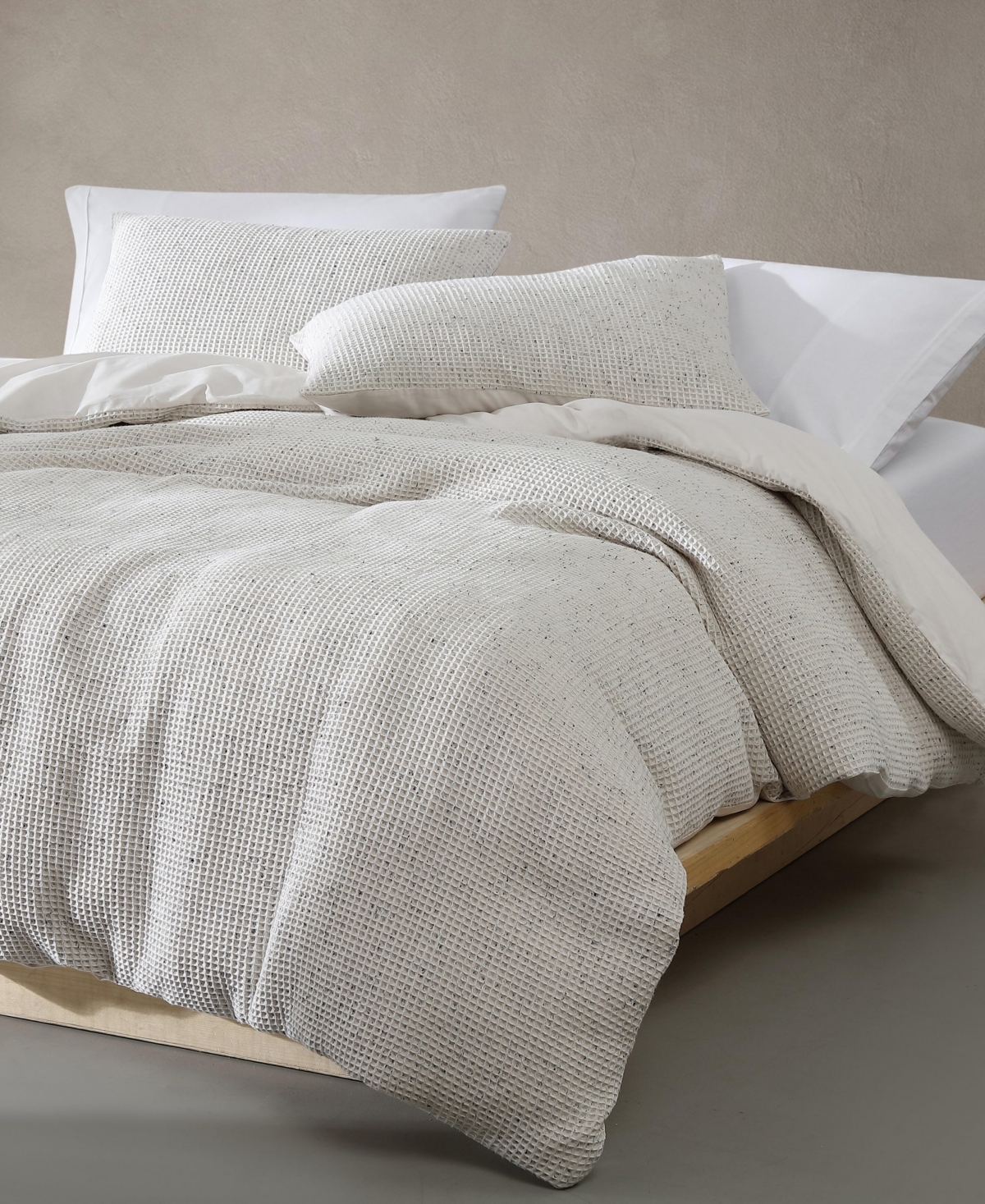 Calvin Klein Speckled Waffle 3 Piece Duvet Cover Set