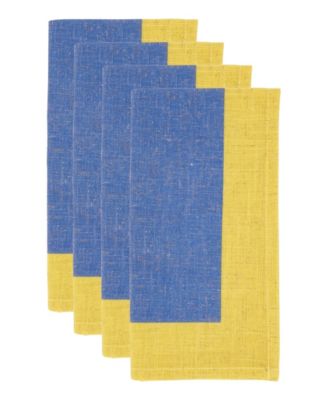 Multicolored Band Napkin Set of 4, 20"x20"