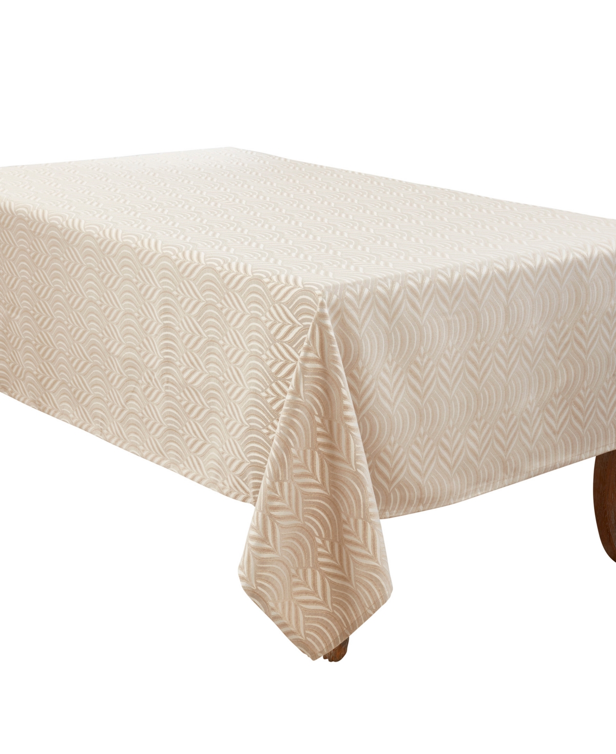 Saro Lifestyle Exquisite Jacquard Design Tablecloth, 72"x120" In Gray