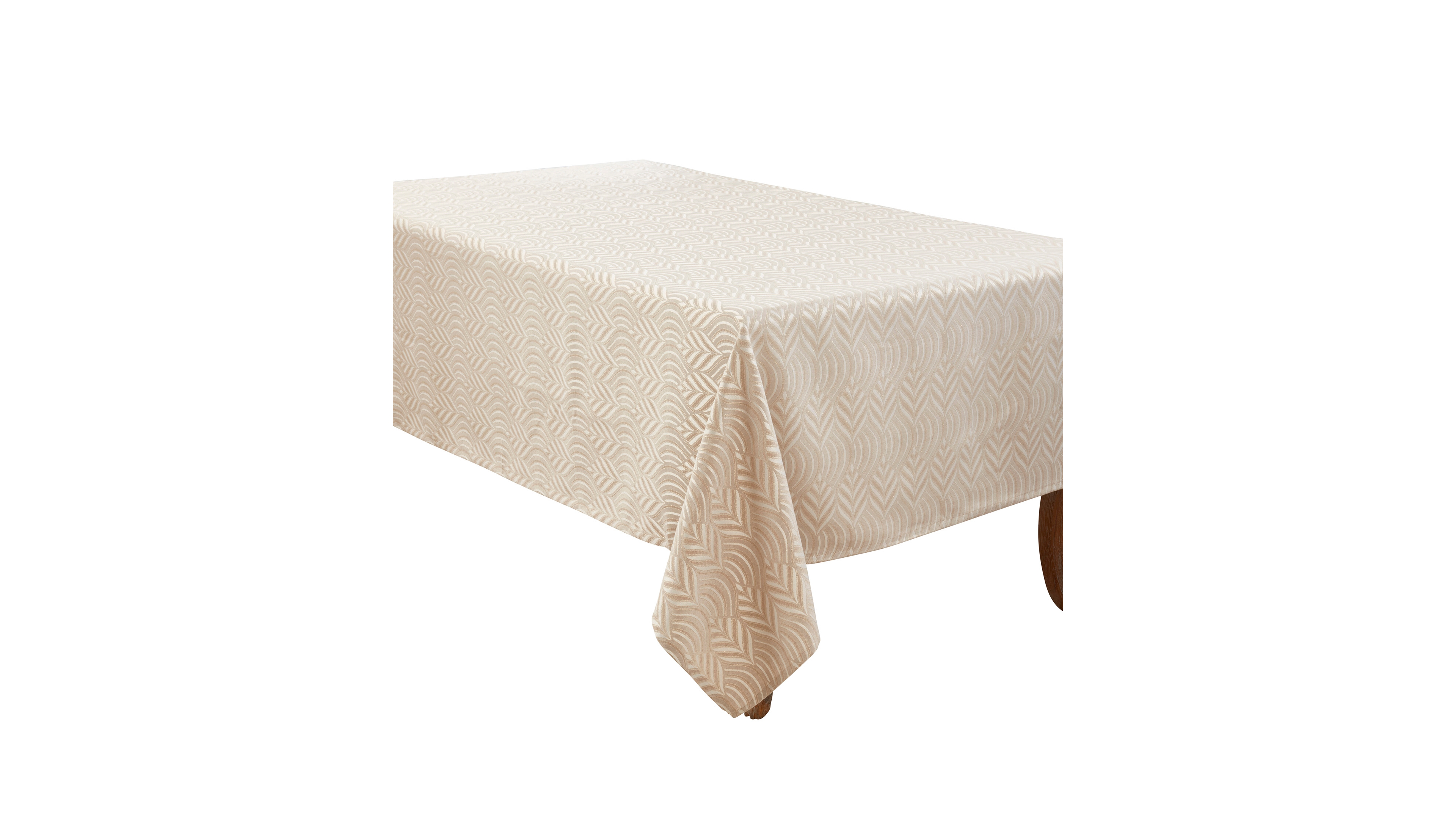 Saro Lifestyle Exquisite Jacquard Design Tablecloth, 72"x120"