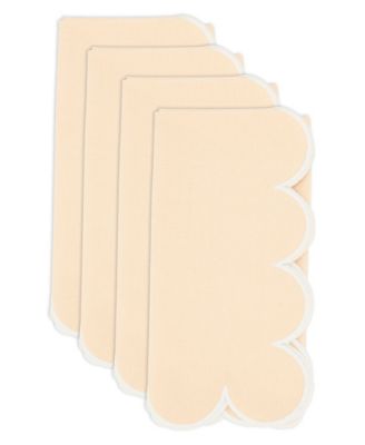 Scalloped Hem Napkin Set of 4,20"x20"