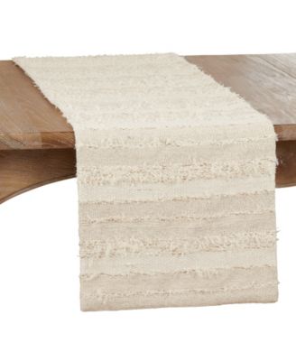 Fringe Stripe Design Table Runner, 16"x90"
