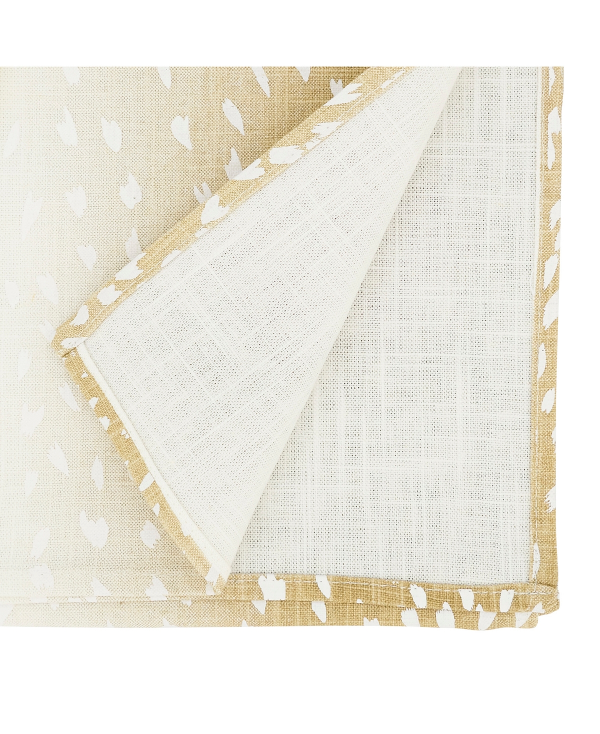 Shop Saro Lifestyle Earthy Antelope Print Table Runner, 18"x120" In Natural