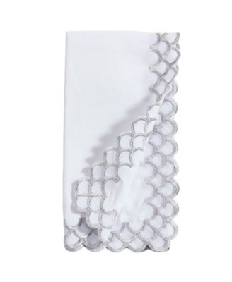 Scalloped Edge Napkin Set of 4,20"x20"