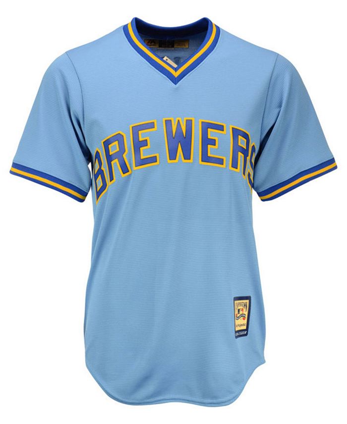Robin Yount Milwaukee Brewers Blue Cooperstown Throwback Men's Jersey