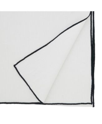 Stonewashed Stitched Edge Table Runner, 16"x72"