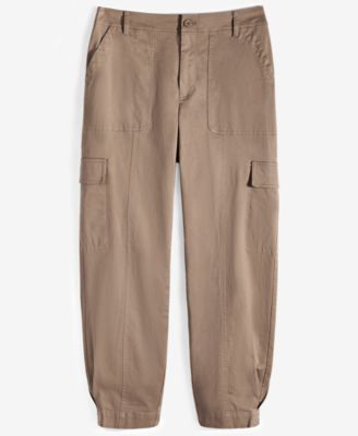 Women's Tapered Ankle-Length Cargo Pants