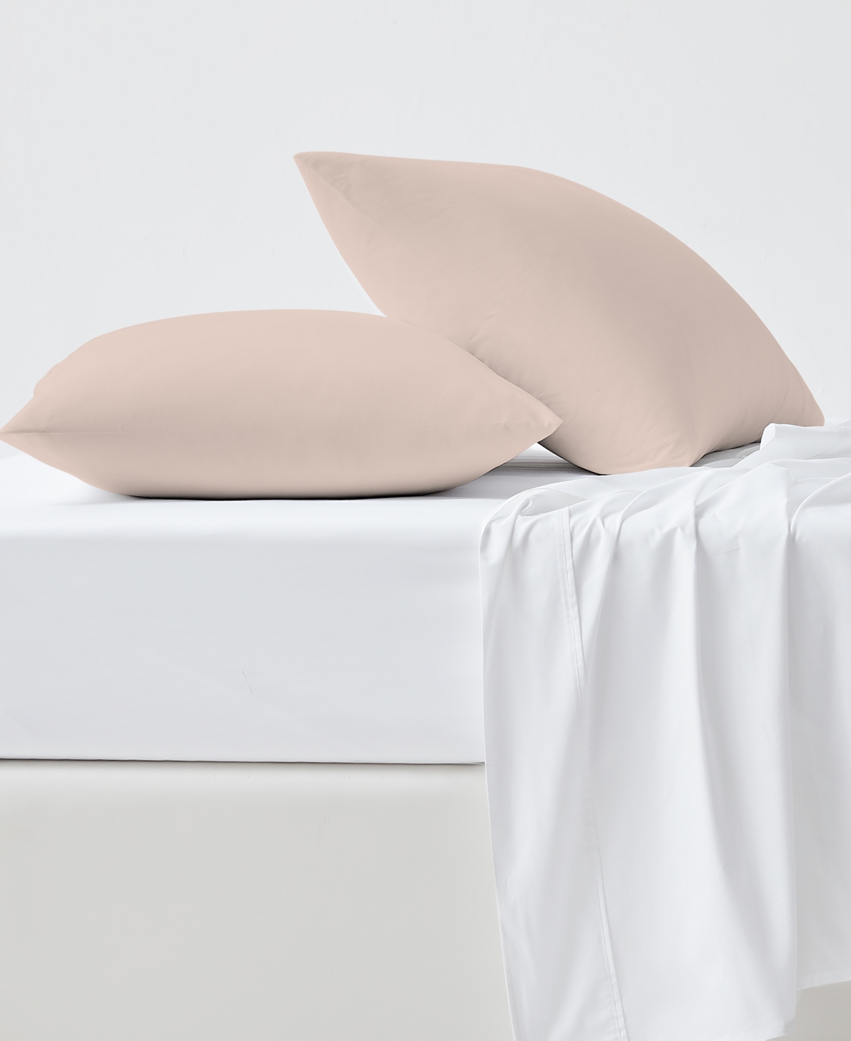 Purity Home 400 Thread Count Cotton Sateen 2 Pc Pillowcase King In Taupe 1