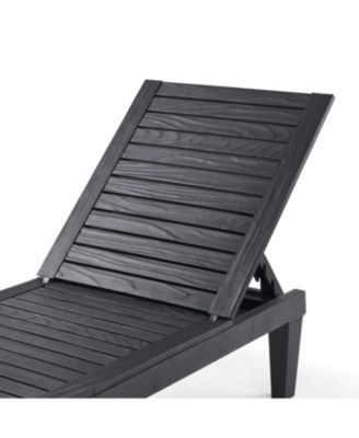 Adjustable & Waterproof Outdoor Patio Chaise Lounge Chairs - Set of 2