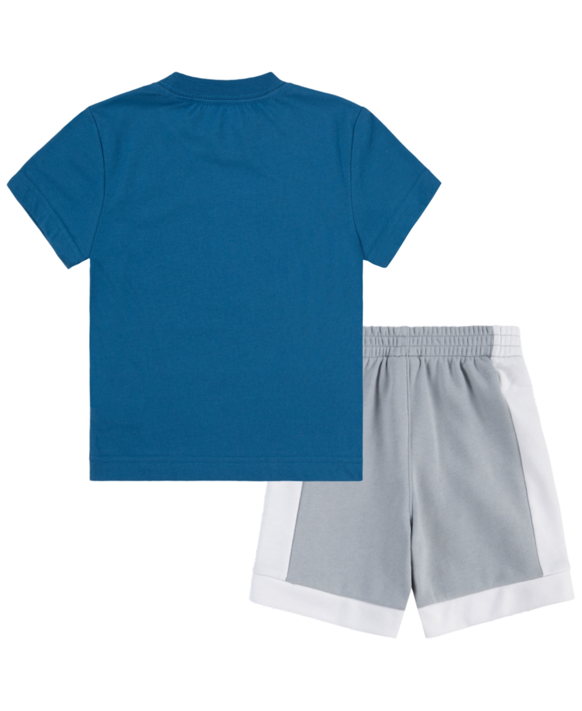 Shop Jordan Little Boys Galaxy Tee And Shorts Set In Wolf Gray