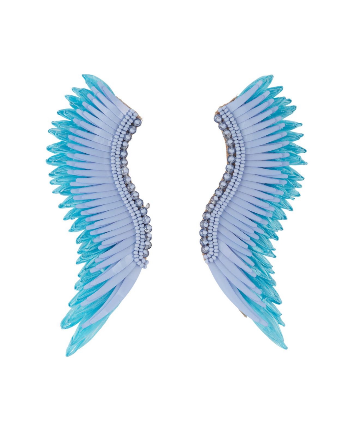 Raffia Madeline Earrings - Powder blue