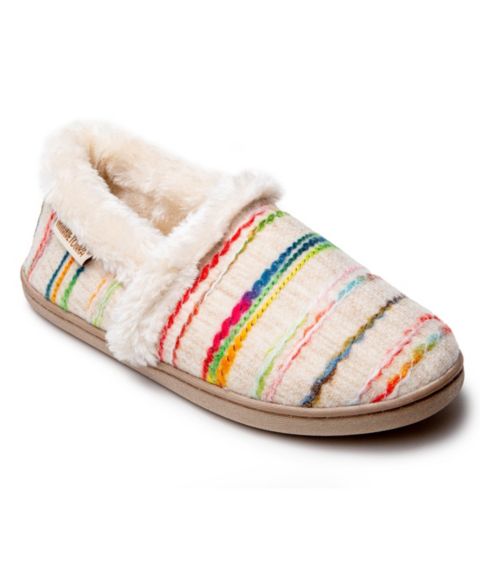 Женские тапочки Minnetonka Dina Slippers, цвет: Кремовый разноцветный