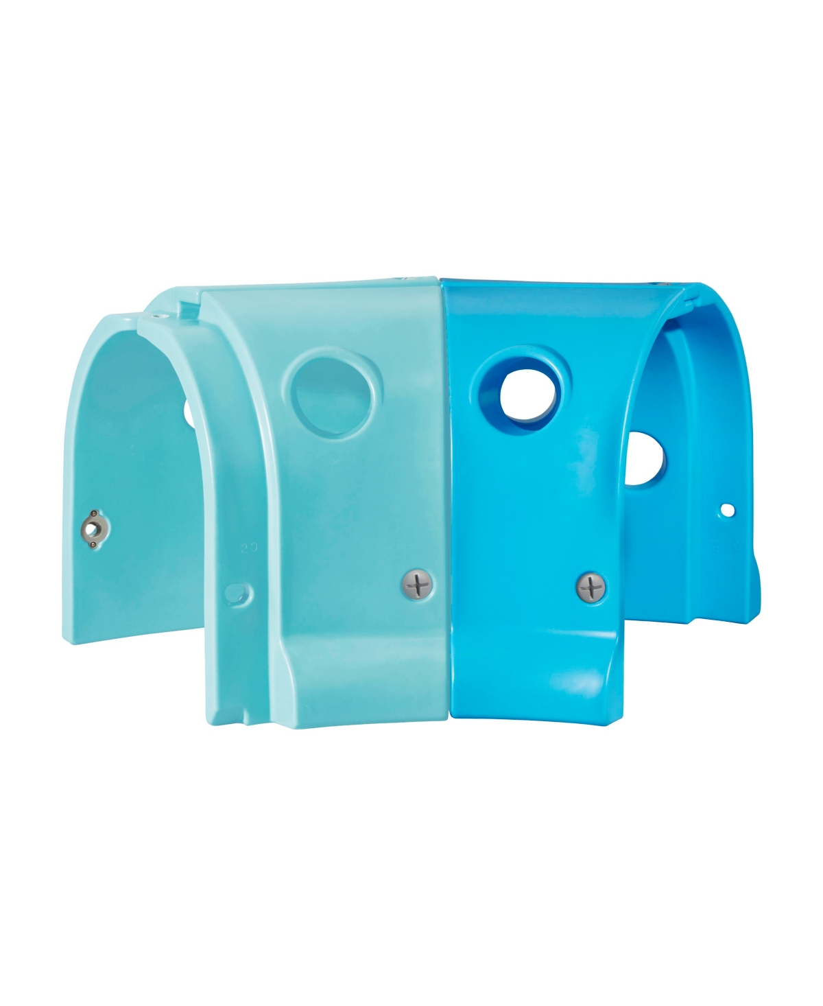 ECR4Kids Willow Climb-n-Crawl Whale, 2-Section Extension Set, Capri Blue/French Blue -capri blue