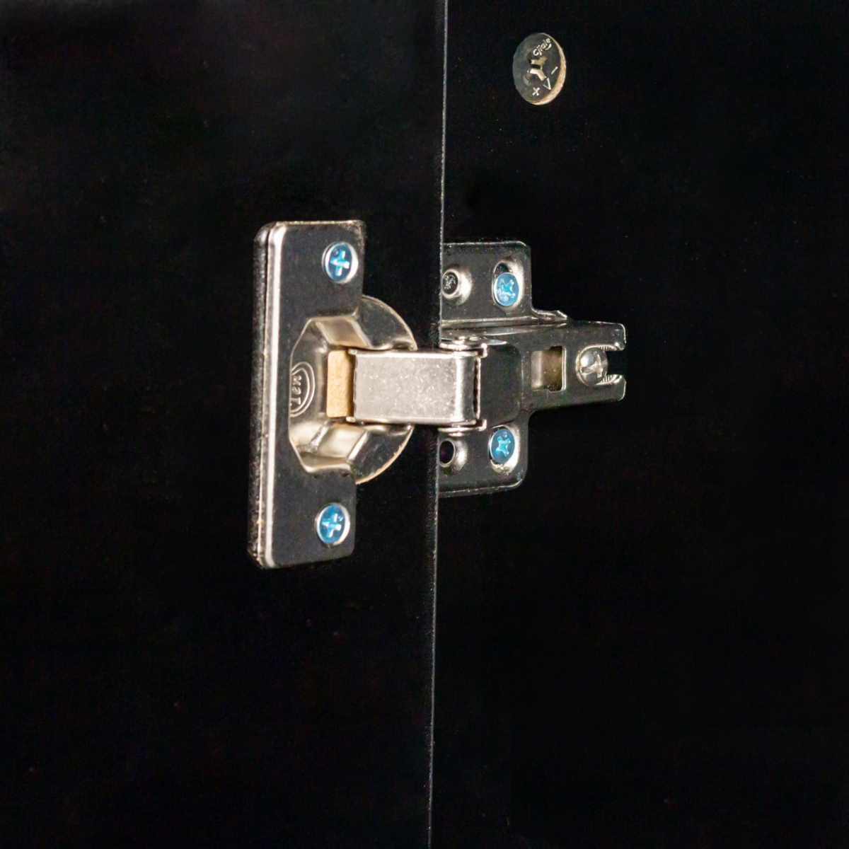 Streamdale Furniture 4-Door Storage Cabinet with Open Shelving