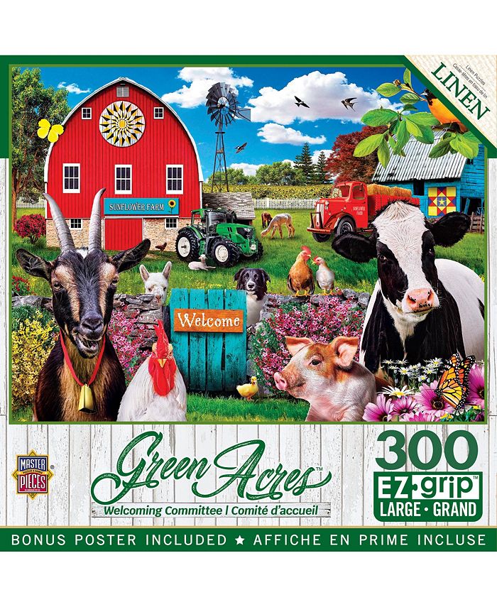 Masterpieces Green Acres Committee 300 Piece EZ Grip Puzzle