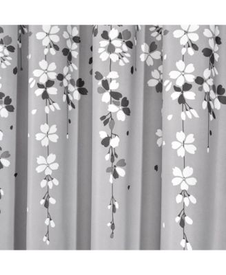 Weeping Flower Light Filtering Window Curtain Panels