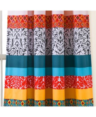 Boho Stripe Window Curtain Panels