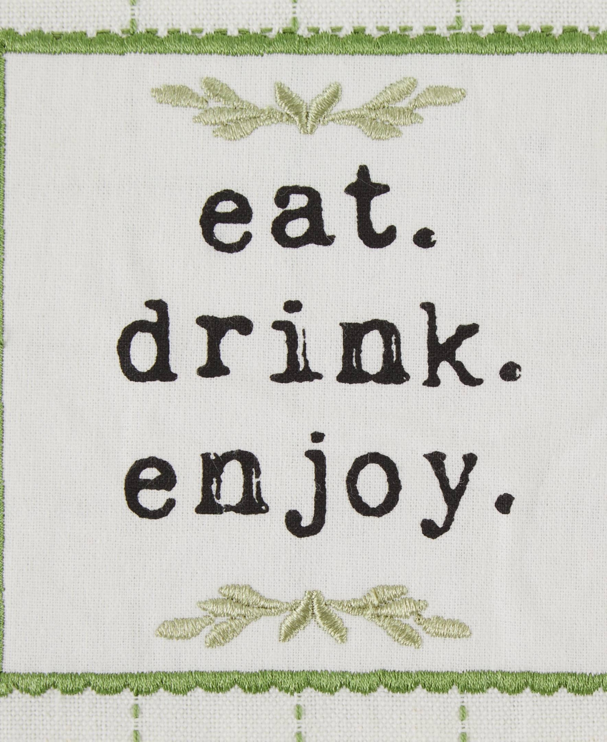 Design Imports Home Sweet Farmhouse Kitchen Collection, Potholder/oven Mitt/dishtowel Set, Antique Green, 4 Count In Antique Green